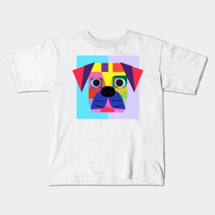 Pop Art Pug Dog Owner Vintage Funny Retro Pug Kids T-Shirt